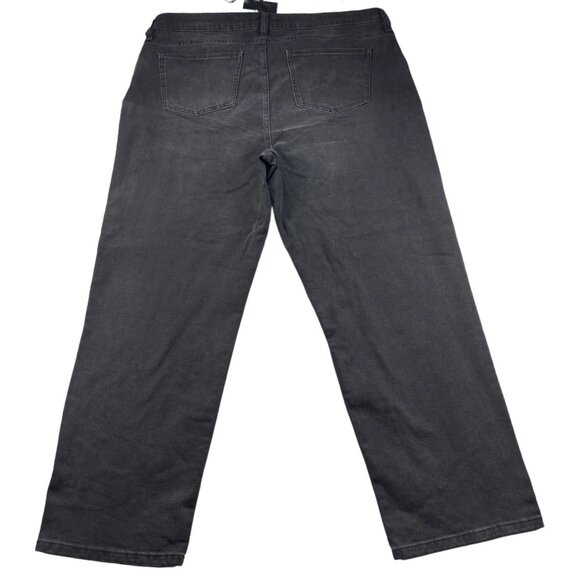 Re generation Jeans Womens Size 20 Black Denim Stretch 90'Straight New Pockets - Picture 2 of 8